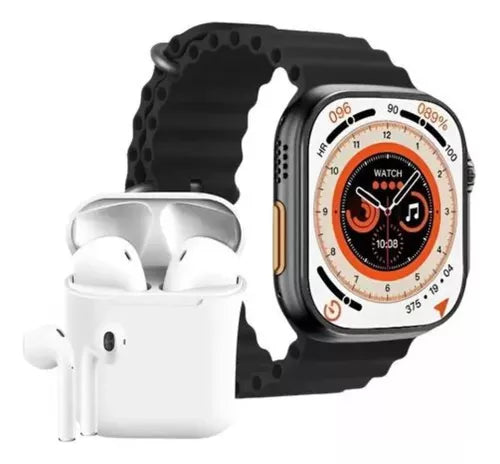 Combo Reloj Ultra 8 + Audifonos i12 (EW)